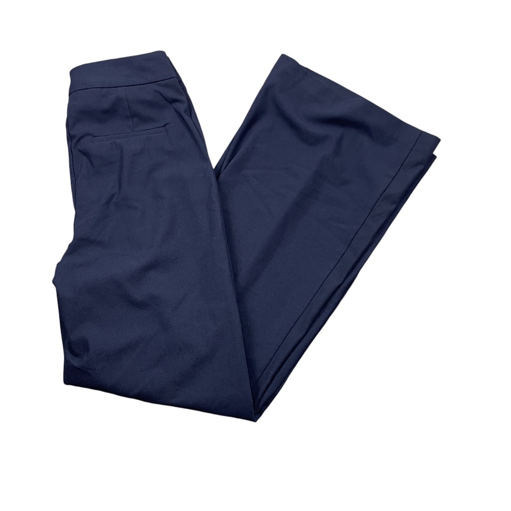 House of Harlow 1960 Navy 4 Wide Leg Pleated Womens Pants Pockets Polyester